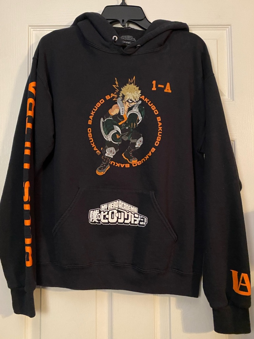 My Hero Academia Bakugo Black Pullover Hoodie